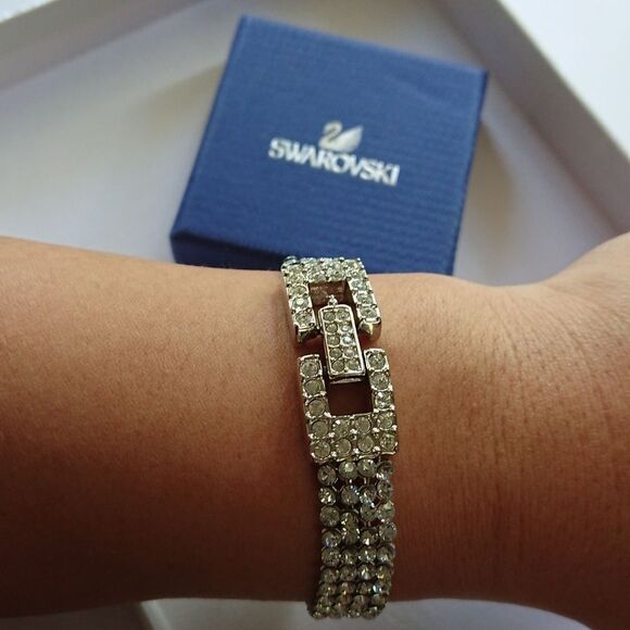 Swarovski 4 rows tennis bracelet - new - Picture 1 of 9